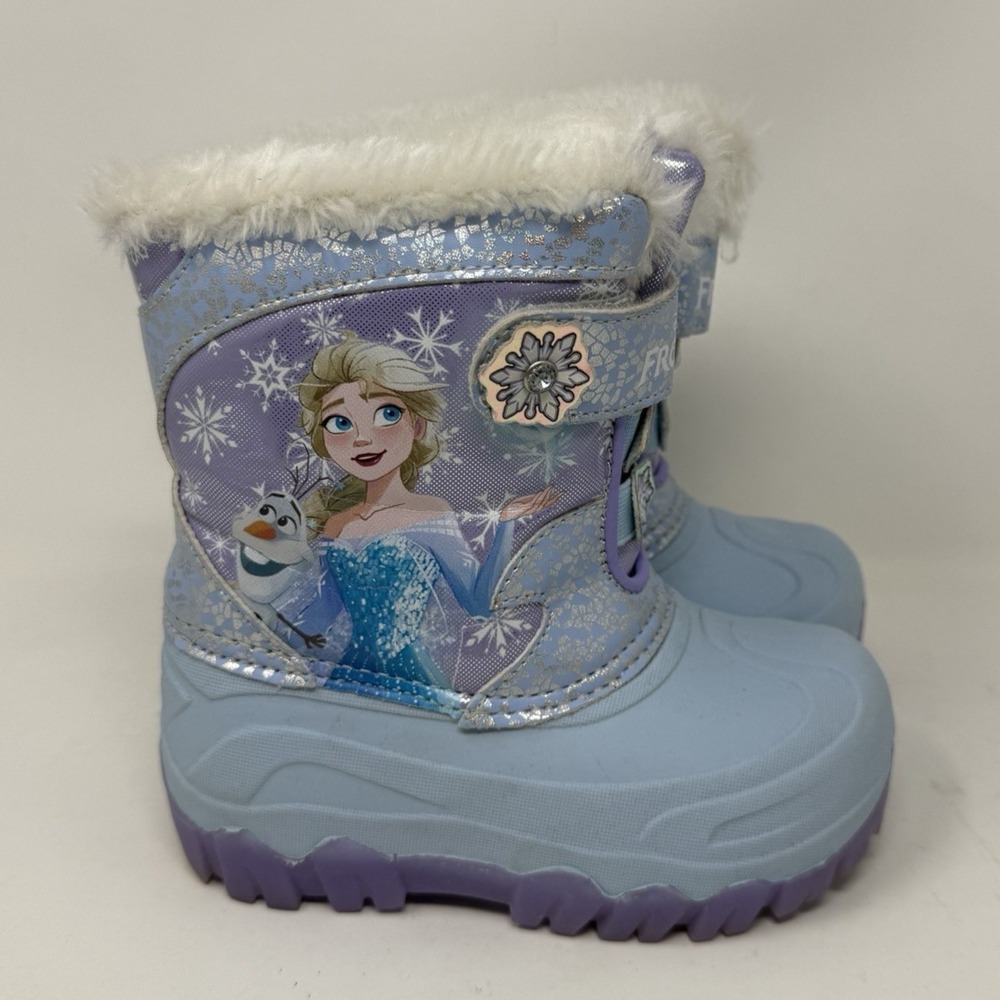 Toddler Girls' Frozen Winter Boots - Insulated Snow‎ Boots for Cold Weather Sz 9